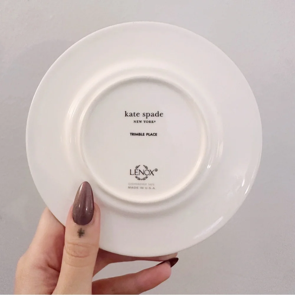 Lenox Kate Spade Trimble Place Bread and Butter Plate Scallop Trim